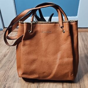 Alexis Bendel Women's Vegan Leather Gold Studded Satchel Tote Shoulder Bag